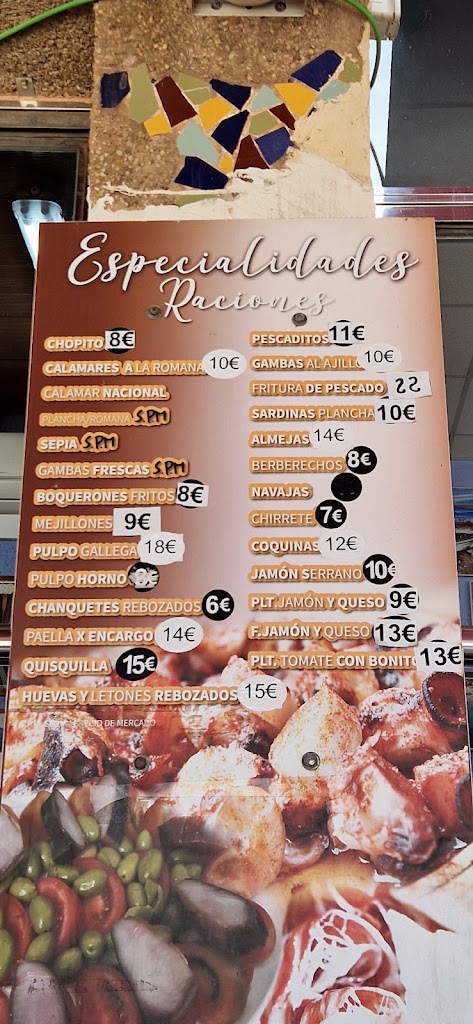 Restaurante Mares Bravas — Carta