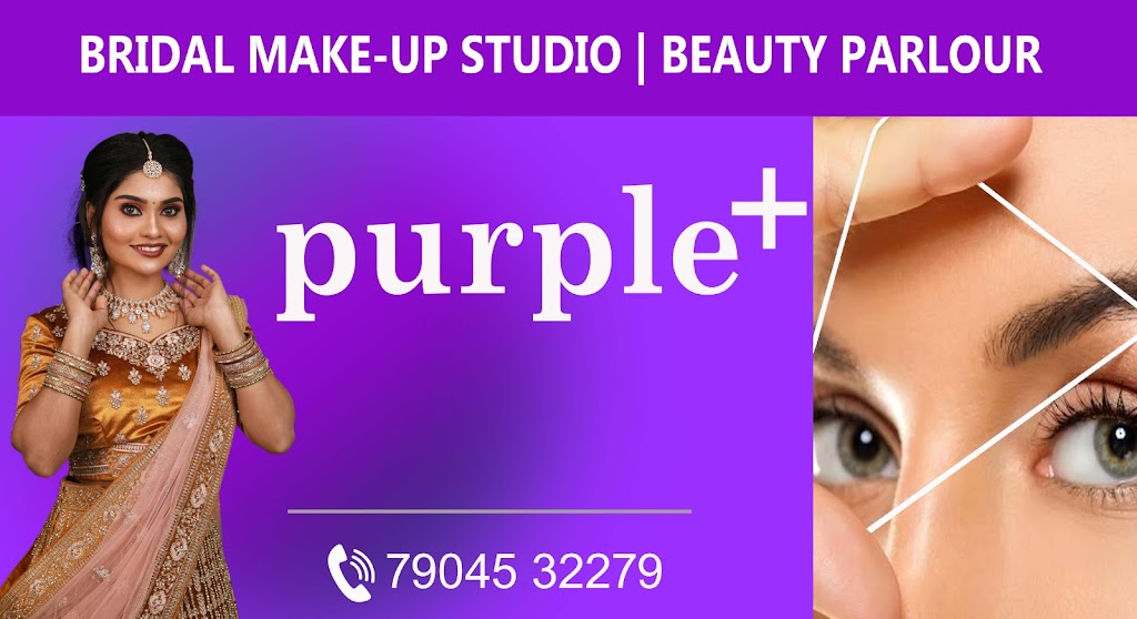 Purple Beauty Parlour Bridal Makeup