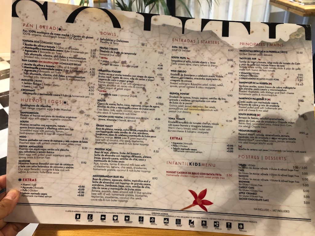 South Cafe — Carta