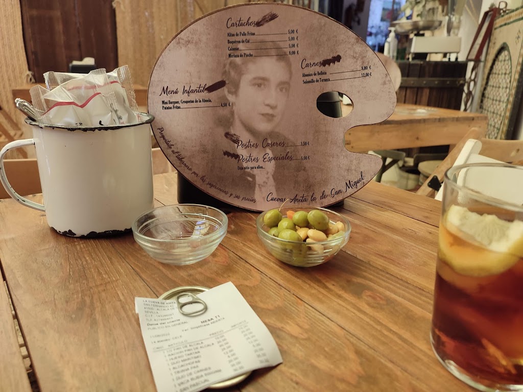 Taberna Cuevas Anita la de San Miguel — Carta