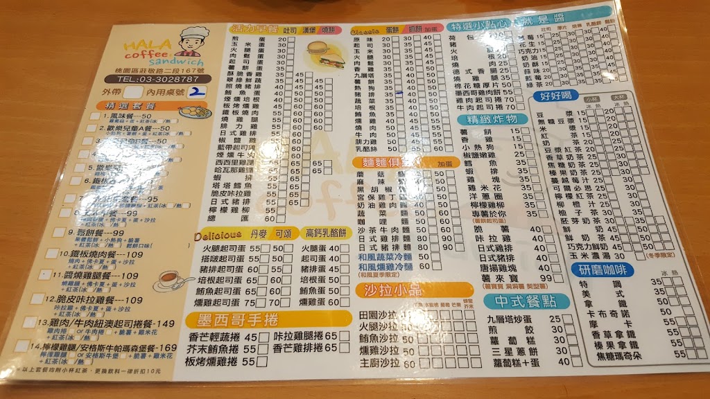 錿樂咖啡&三明治HALA coffee & sandwich內有貓咪會騷擾用餐，目前提供外帶服務，需提前通知，可加入line 的照片