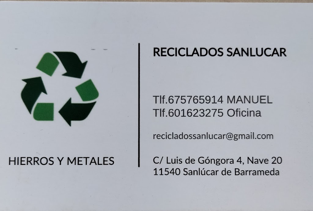 Compra de chatarra y metales. Reciclados Sanlucar SL