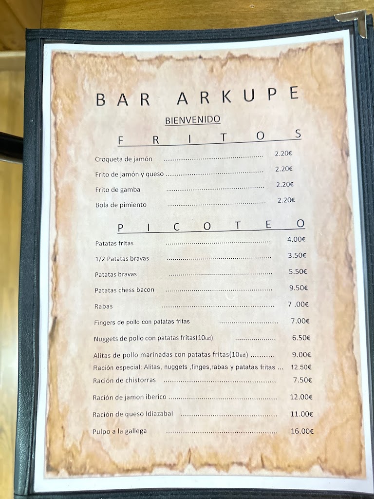 Bar Arkupe — Del propietario