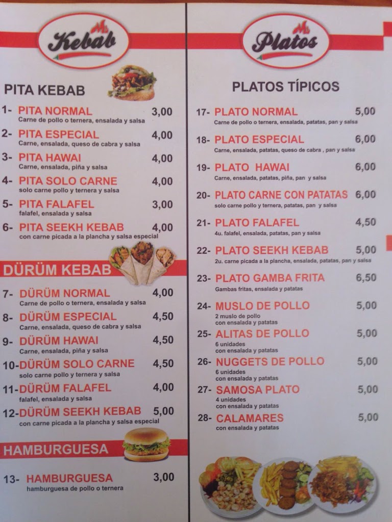 New Noor Kebab — Carta