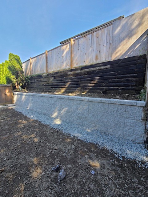 Retaining Wall Installation