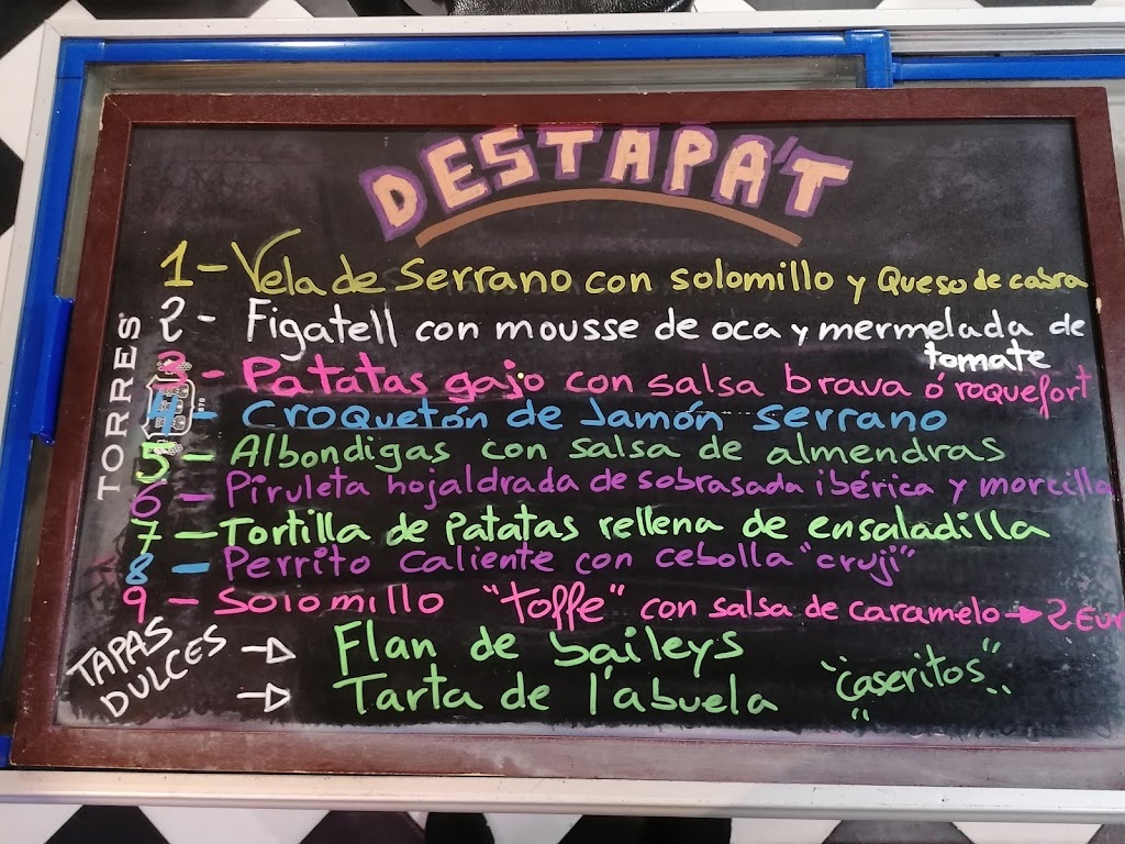Cafeteria Blanc i Negre. — Carta