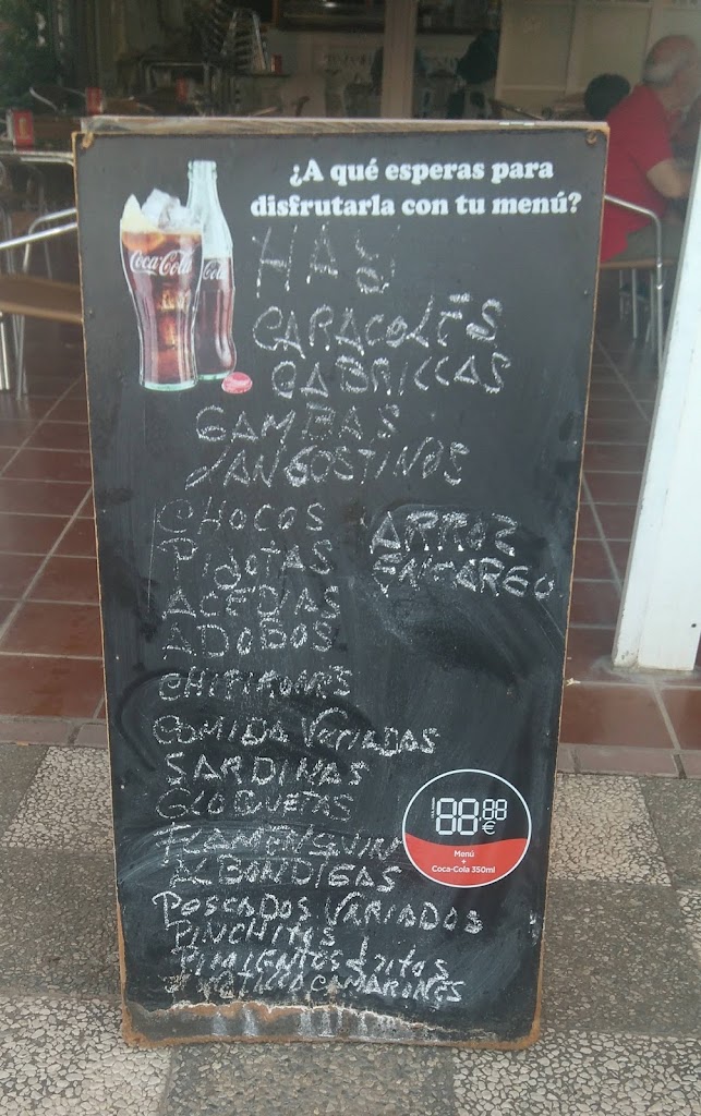 Bar El Cubano — Carta
