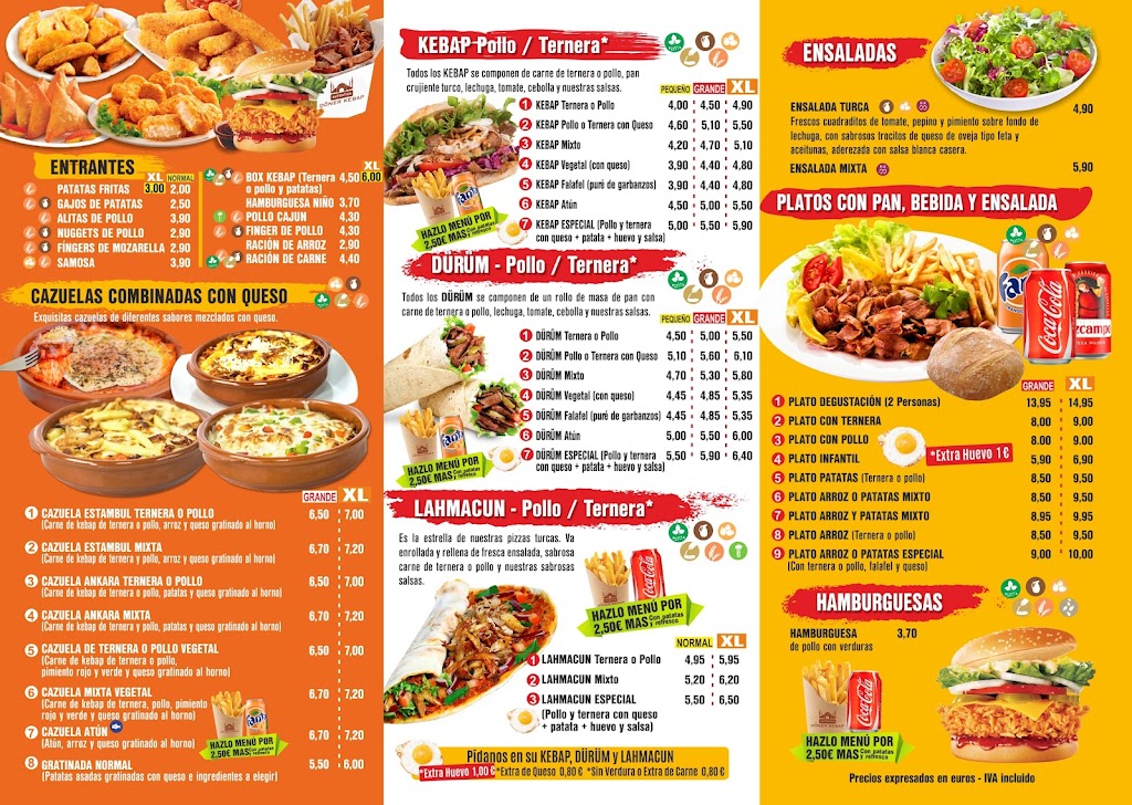 Mairena Kebap Autentico — Carta
