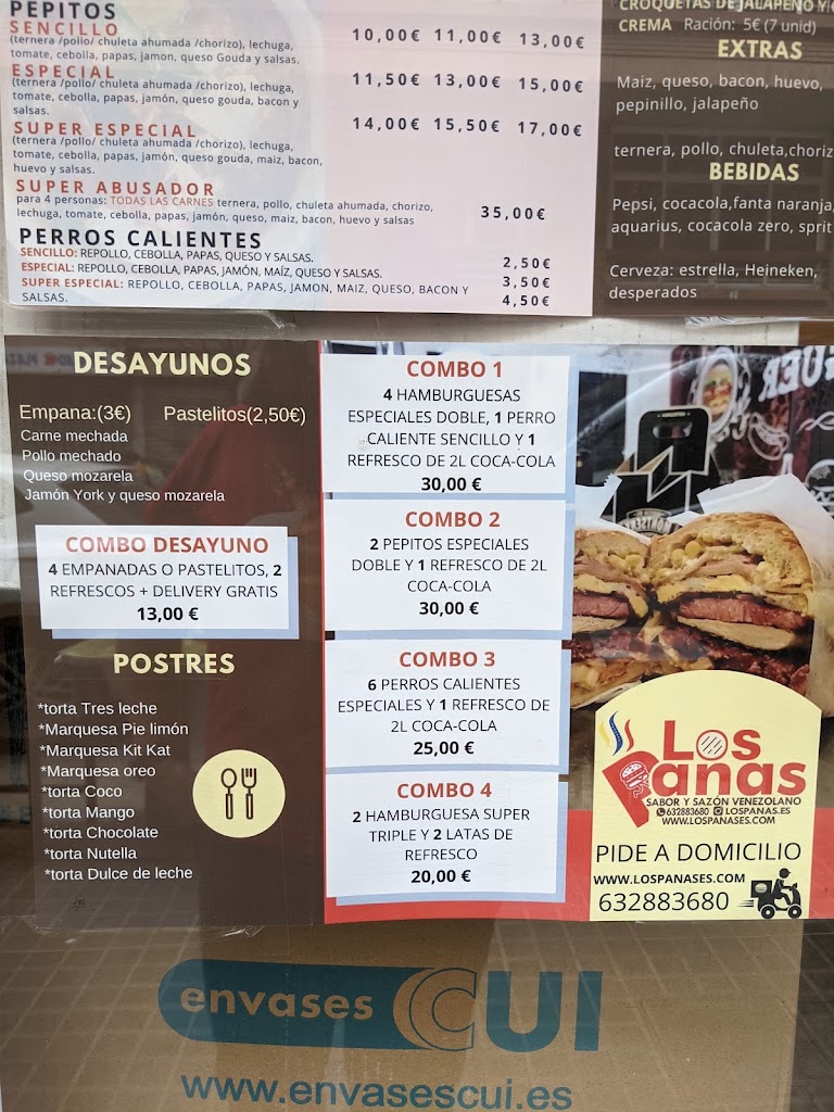 Los Panas — Carta