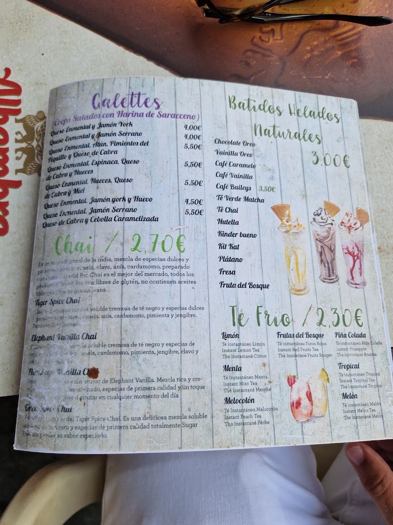 Chaplin Cafe — Carta