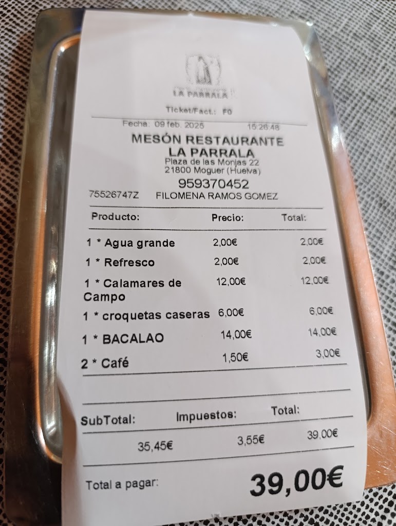 La Parrala — Mas recientes