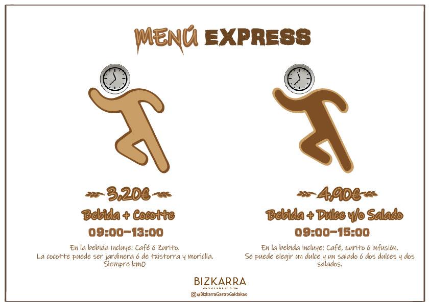 Bizkarra Gastro Galdakao — Carta