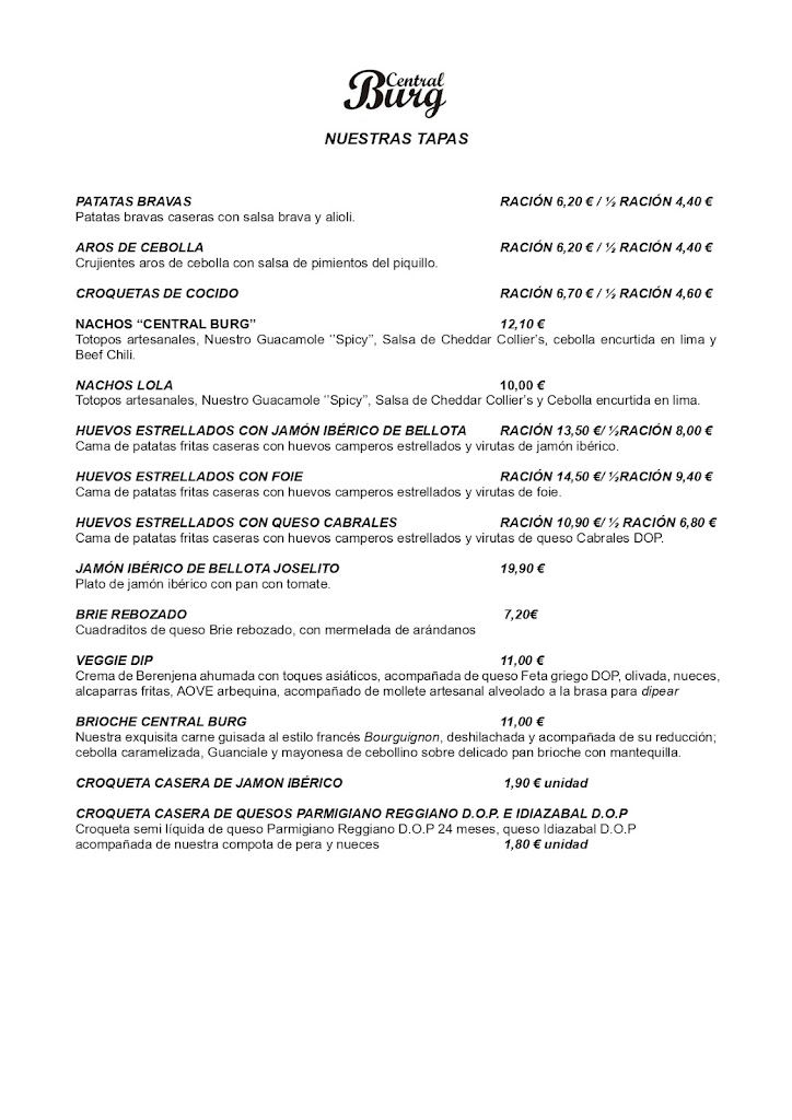 CENTRAL BURG | Hamburgueseria Sant Cugat — Mas recientes