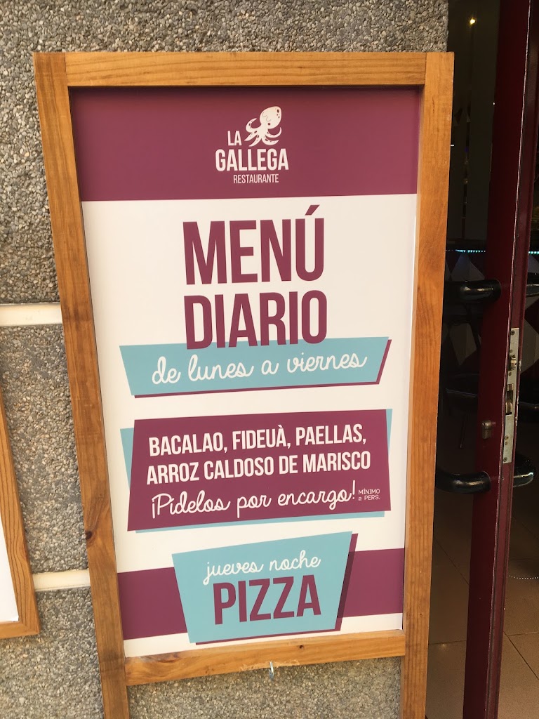 Restaurante la Gallega — Carta