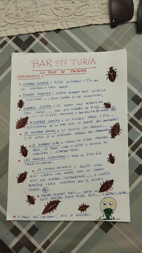 Restaurante Turia. — Carta