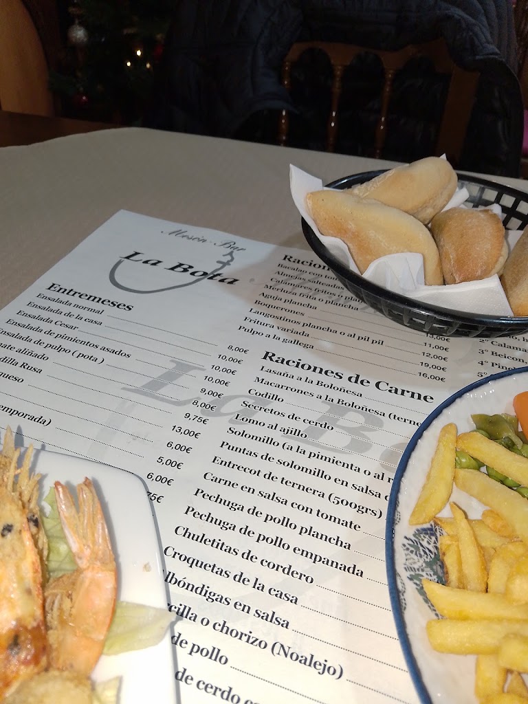 Meson Bar La Bota — Carta