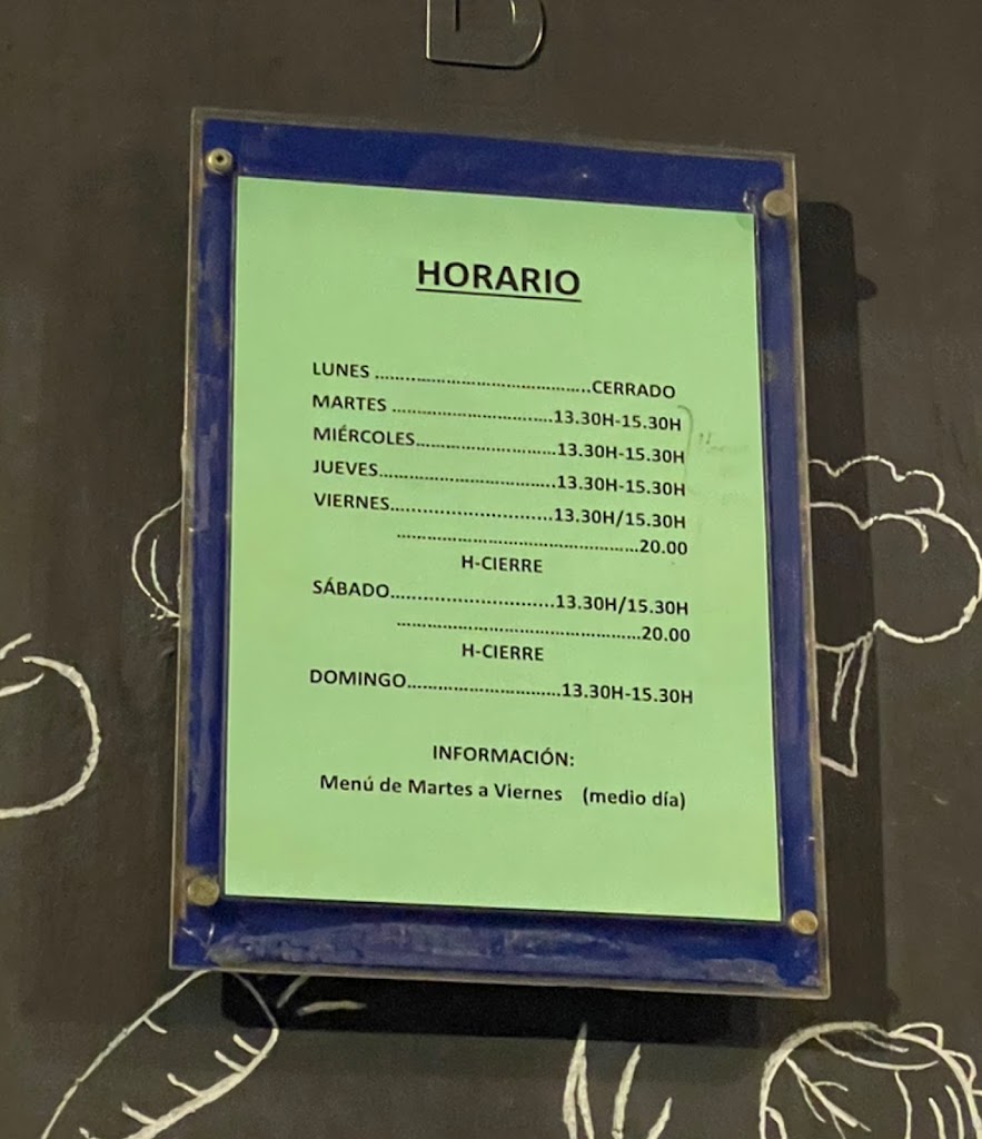 El Delantal Verde — Carta