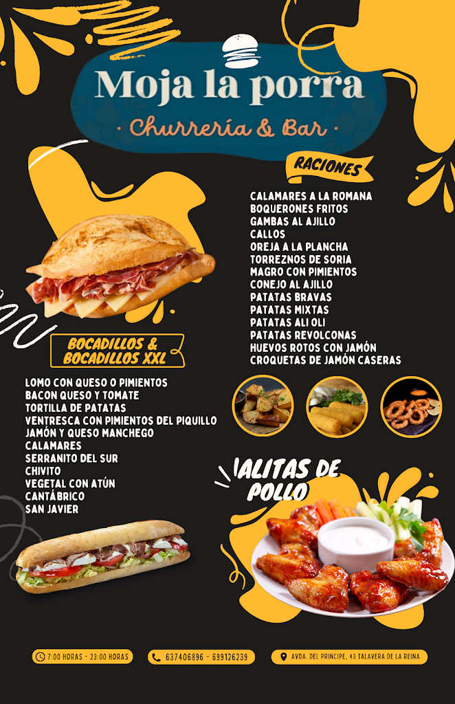 Cafeteria Cerveceria Moja La Porra — Carta