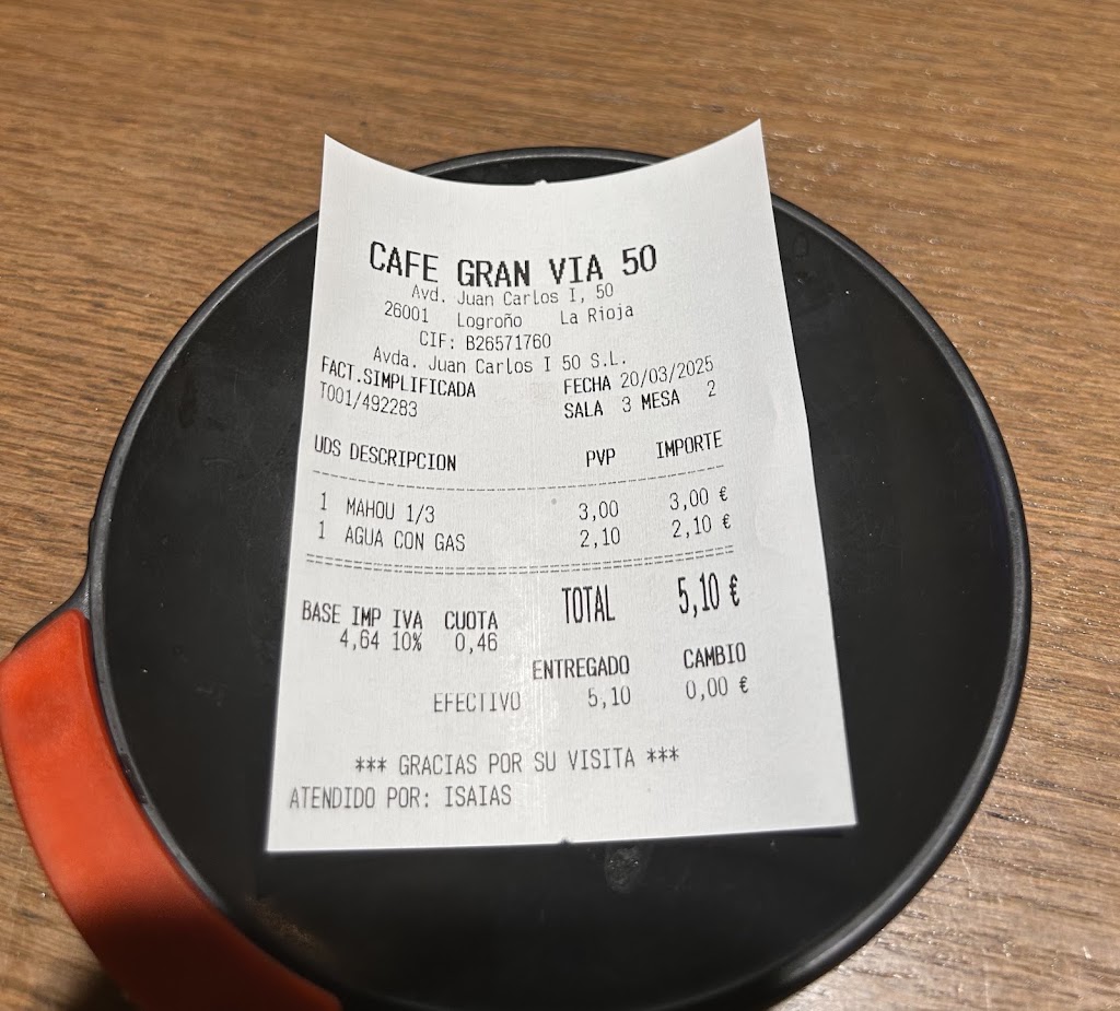 Cafeteria Gran Via 50 — Mas recientes
