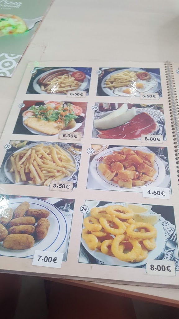 Benny's Bar Calella — Carta