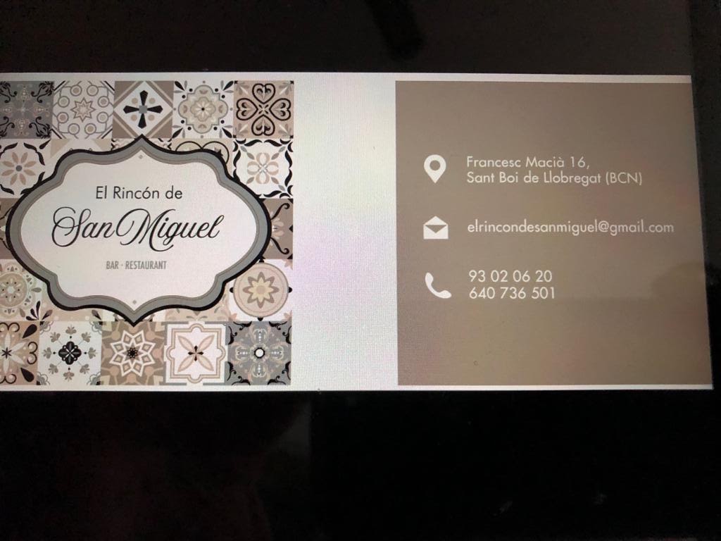Restaurante El Rincon de San Miguel — Del propietario