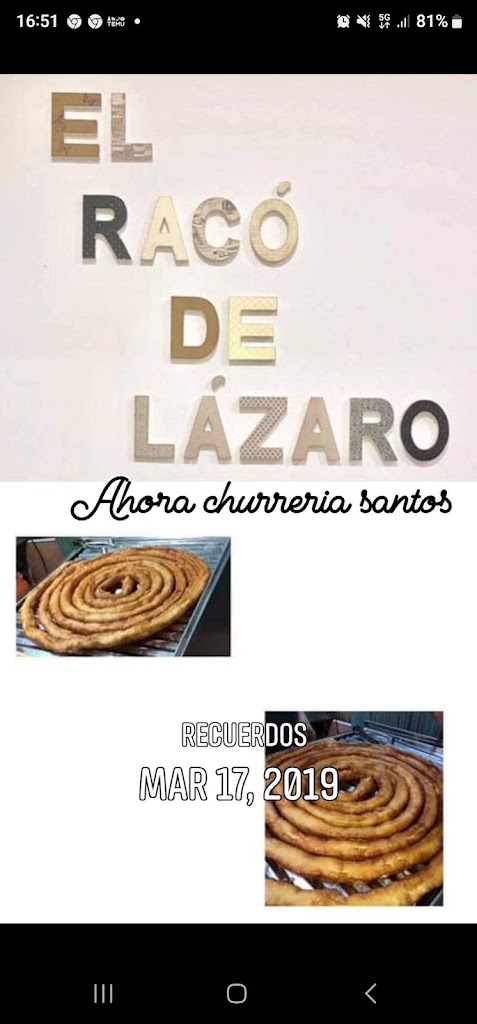 Churreria Santos — Churro