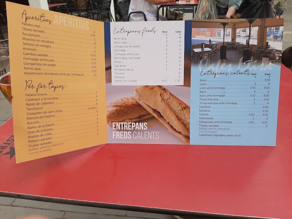 Cafes Elisa — Carta