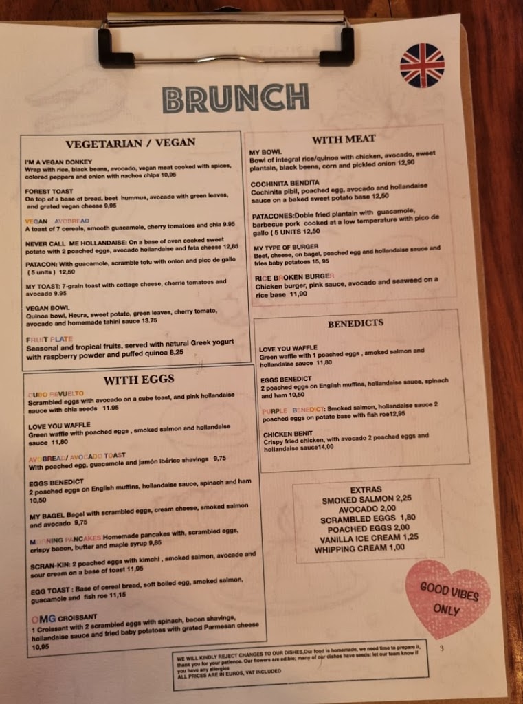 Wowzer Brunch and Coffee — Carta