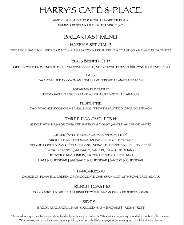  Harry's Cafe & Place