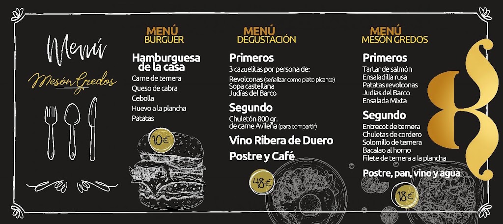 Meson Gredos Bar Restaurante — Carta