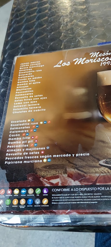 Meson Los Moriscos — Carta