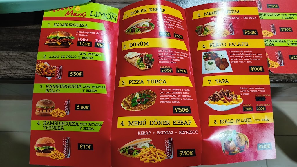 KEBAP DON LIMON — Carta