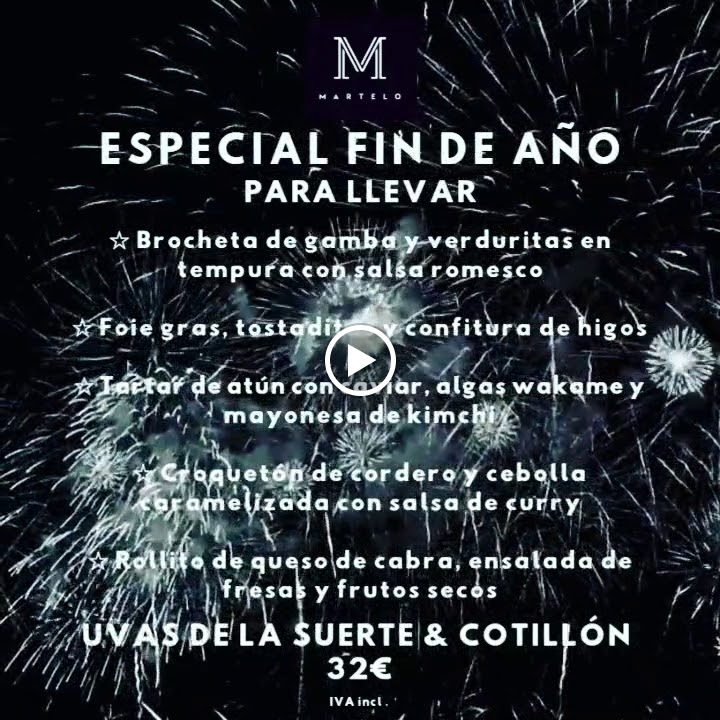 RESTAURANT M BISTRO — Carta