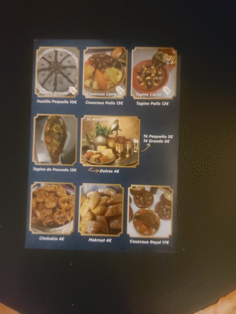 Marrakech cafeteria teteria — Carta