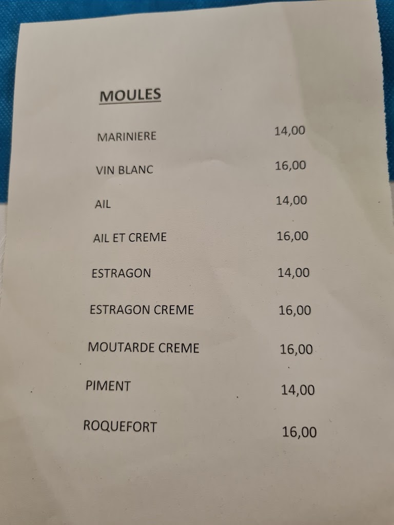 Como en Casa - Restaurant Belge — Carta