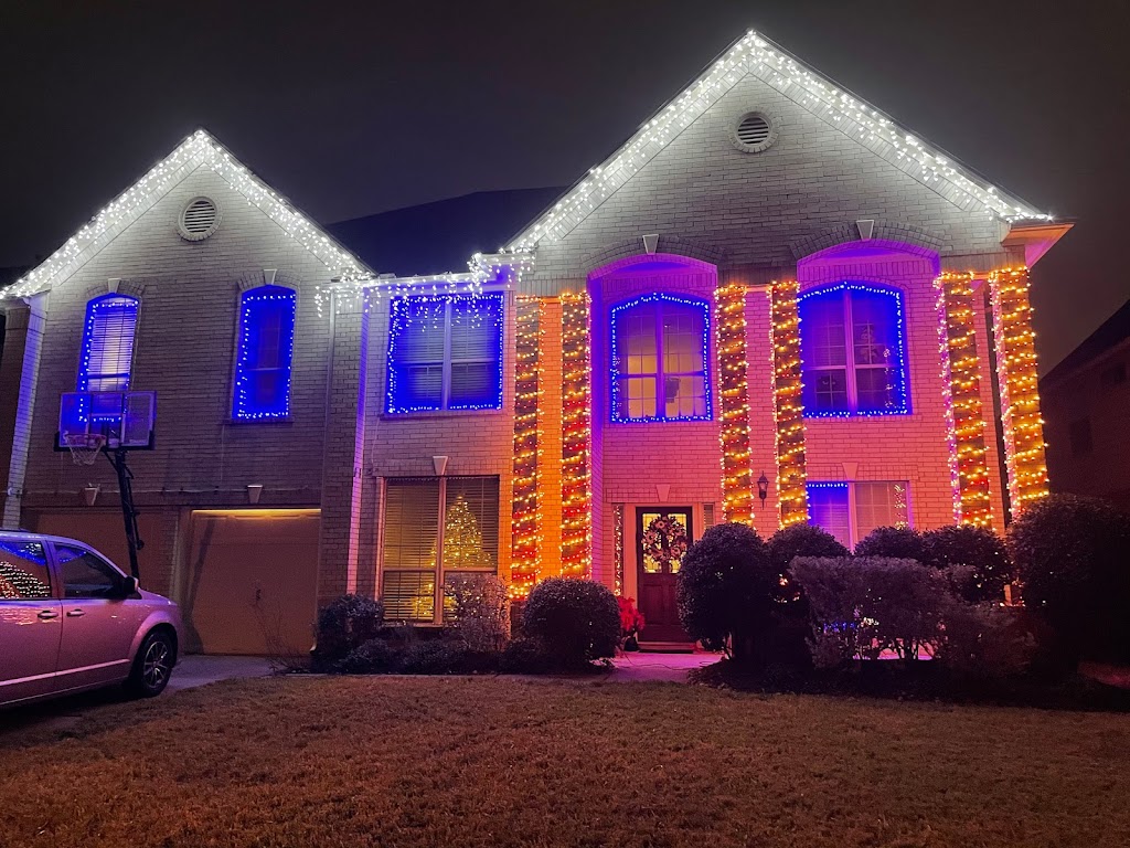 Winter Holiday Christmas Light Show