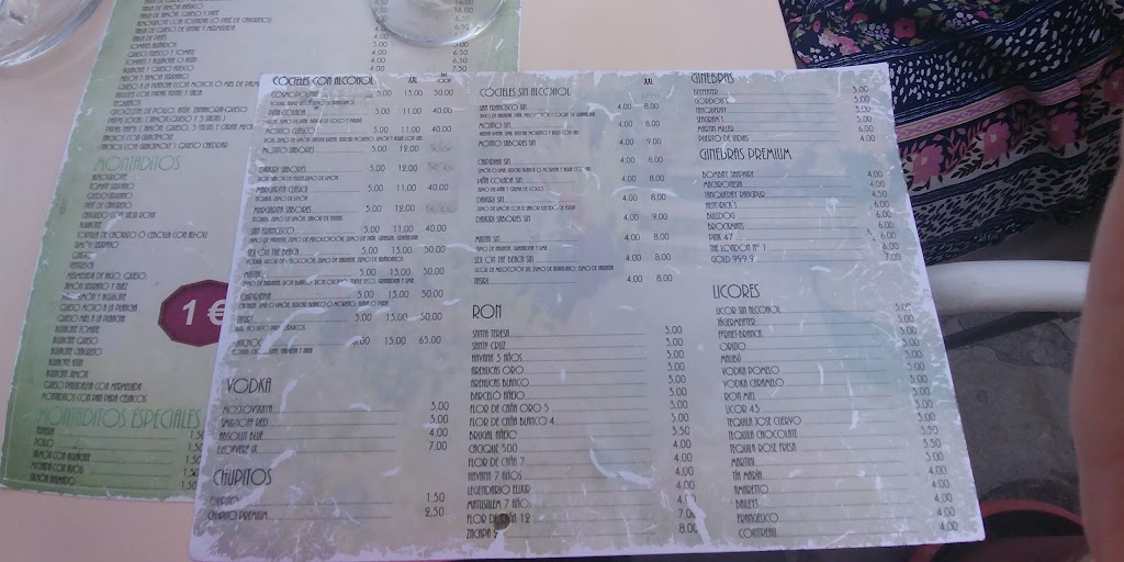 Terraza Tasiri — Carta