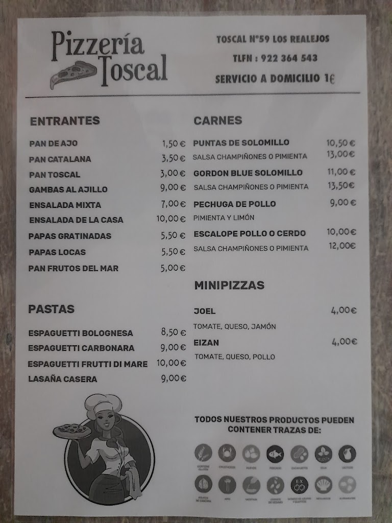 Restaurante Pizzeria Toscal — Del propietario