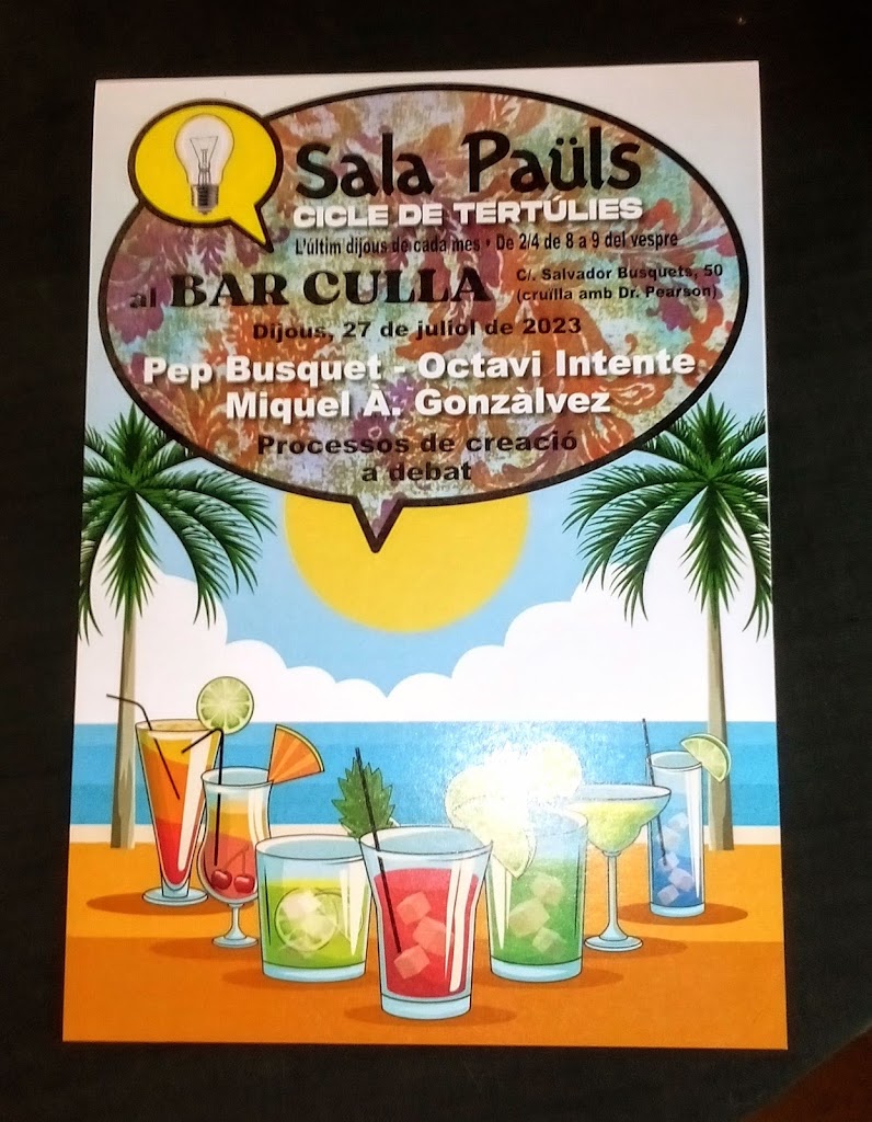Bar Culla Terrassa — Carta