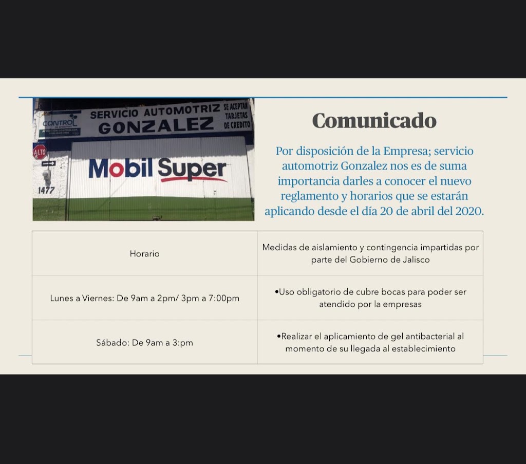 SERVICIO AUTOMOTRIZ GONZALEZ