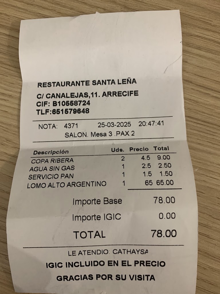 Restaurante Santa Lena — Mas recientes