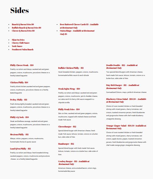  Egg Yolk Cafe ft. Philly's & York