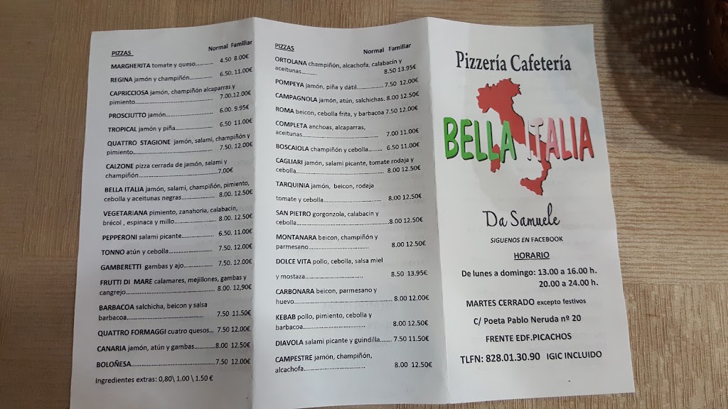 Bella Italia — Carta