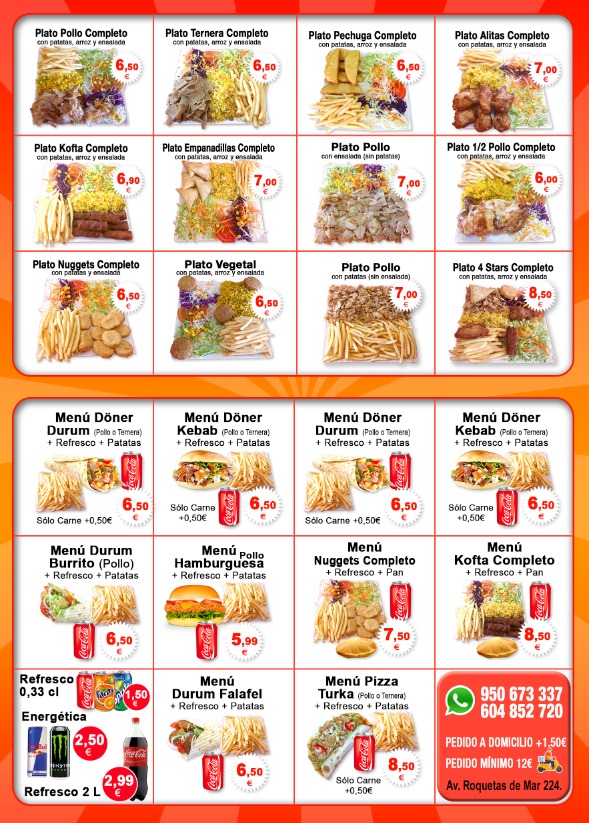 4 Stars Doner Kebab — Carta