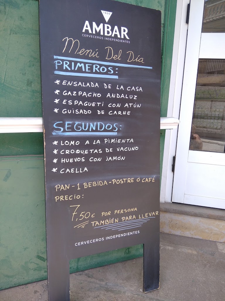 Centro Aragones - Bar Restaurante — Carta