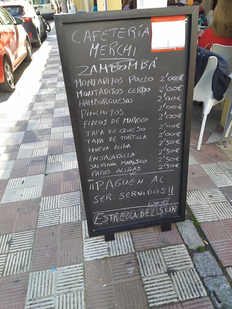 Cafeteria Merchi — Carta