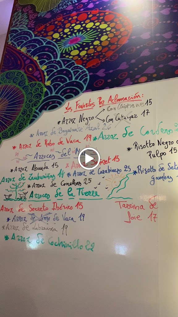 Restaurante Arroceria Entre Aguas — Carta