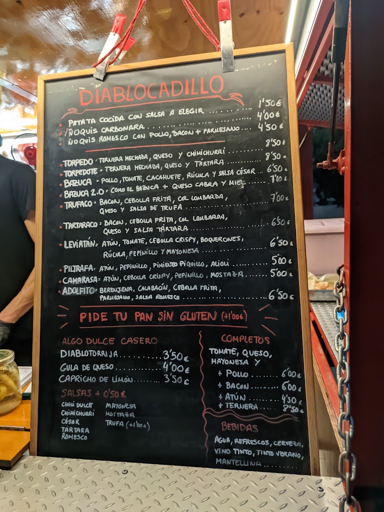DiabloBurguer Bar — Carta