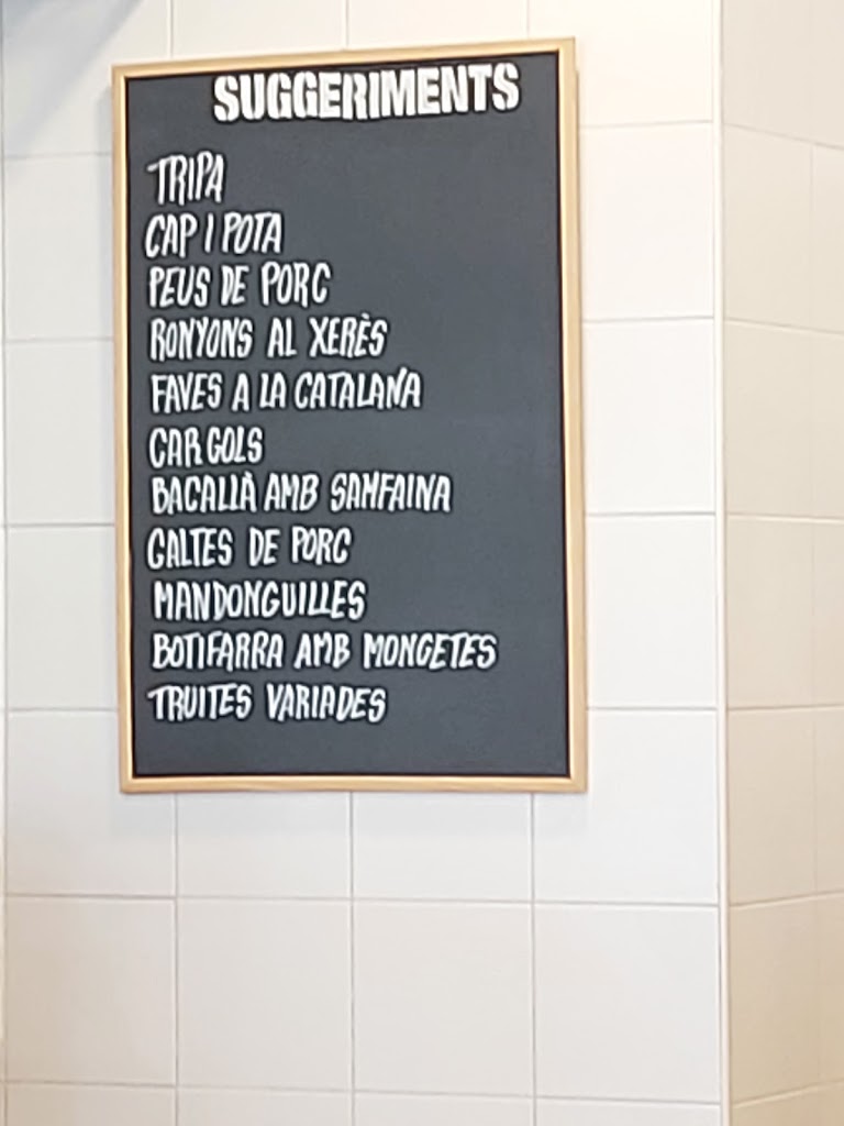 Cal Mingo Bar — Carta