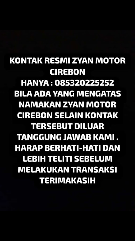 Zyan motor (sparepart mobil bekas)